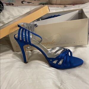 Michaelangelo Royal Blue Strappy Heels